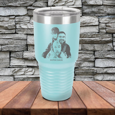 Dad Photo Custom Portrait 30oz Tumbler